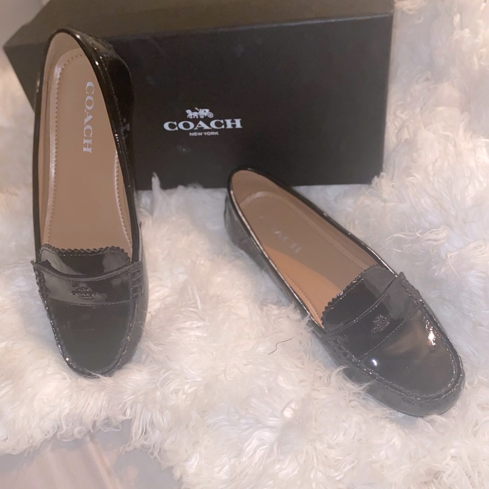Coach Odette Patent Leather Loafers